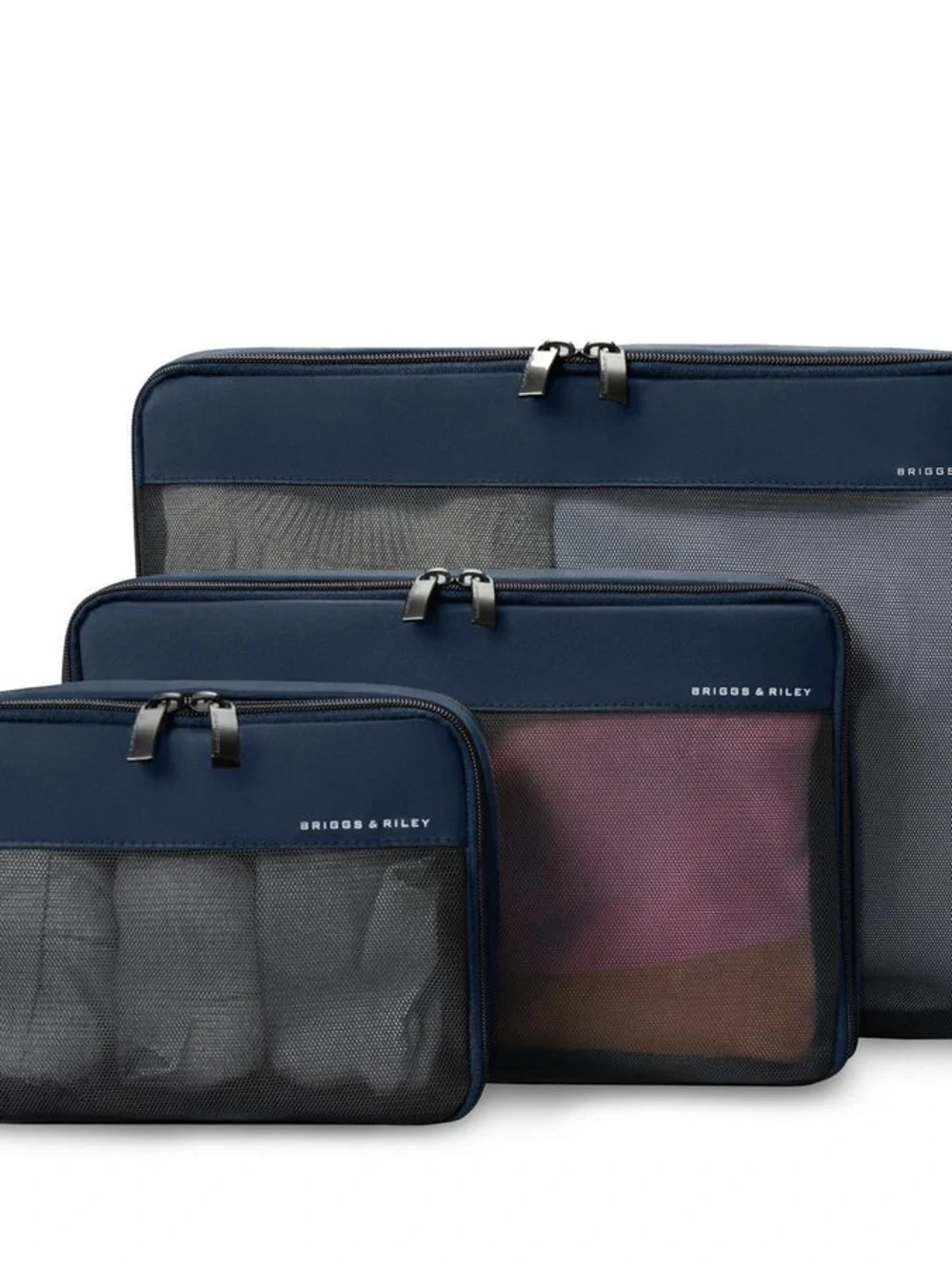 Briggs & Riley Navy Check-In Compression Packing Cube Set - 3 Piece - Picture 1 of 4